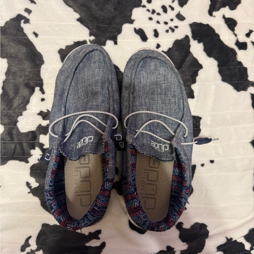 Hey Dude Denim Blue Slip-On Loafers